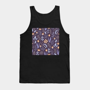 Spring tulips floral pattern Tank Top